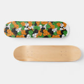 Skateboard Planche à roulettes de confettis de Jack O'Lantern (Horz)