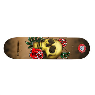 Skateboard Planche à roulettes de crâne