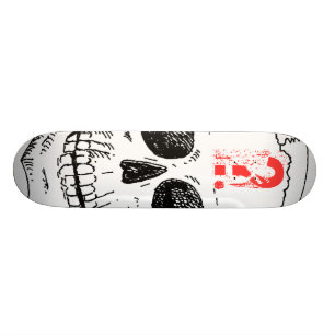 Skateboard Planche à roulettes de crâne