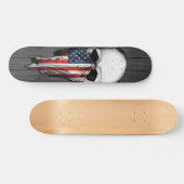 Skateboard Planche à roulettes de crâne d'anarchie (Horz)