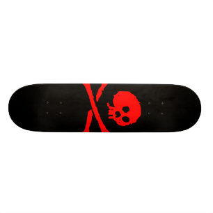 Skateboard Planche à roulettes de crâne de pirate