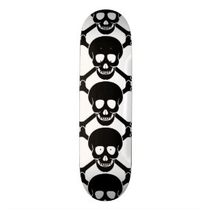 Skateboard Planche à roulettes de crâne et d'érable d'os