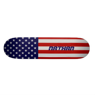 Skateboard Planche à roulettes de drapeau américain