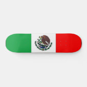 Skateboard Planche à roulettes de drapeau mexicain (Horz)
