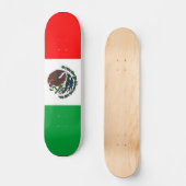 Skateboard Planche à roulettes de drapeau mexicain (Recto)