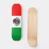 Skateboard Planche à roulettes de drapeau mexicain (Recto)