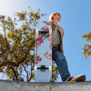 Skateboard Planche à roulettes de fleurs de cerisier par