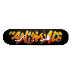 Skateboard Planche à roulettes de graffiti - animal à