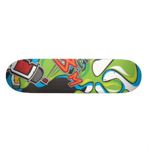 Skateboard Planche à roulettes de graffiti de floc