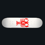 Skateboard planche à roulettes de homard<br><div class="desc">cette planche à roulettes a un motif de homard là-dessus</div>