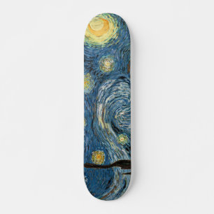 Skateboard Planche à roulettes de nuit étoilée de Van Gogh