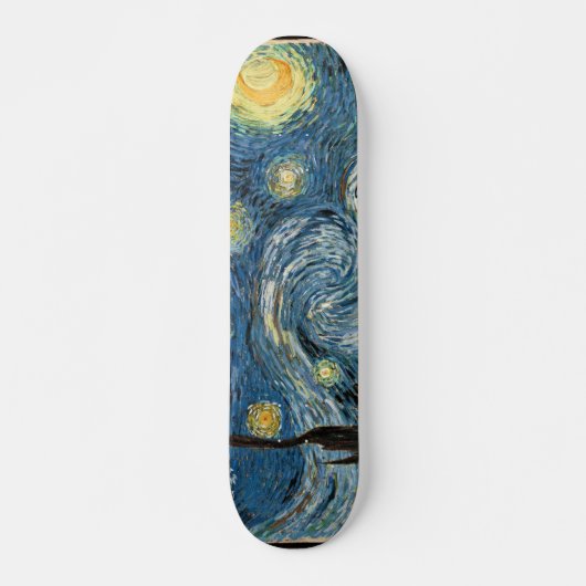 Skateboard Planche à roulettes de nuit étoilée de Van Gogh (Devant)