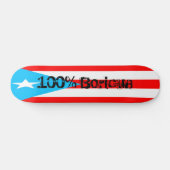 Skateboard Planche à roulettes de P.R., Boricua 100% (Horz)