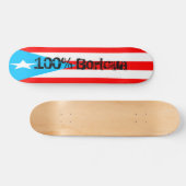 Skateboard Planche à roulettes de P.R., Boricua 100% (Horz)