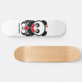 Skateboard Planche à roulettes de Panda® d'amour mini (Horz)
