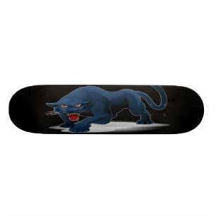 Skateboard Planche à roulettes de panthère noire