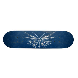 Skateboard Planche à roulettes de papillon de crâne