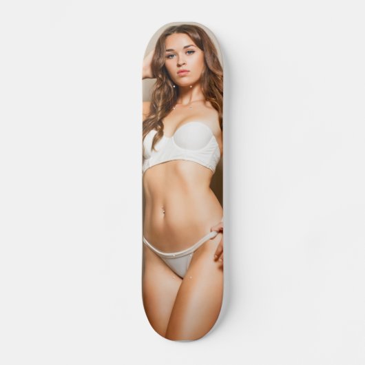 Skateboard Planche à roulettes de pin-up de fille de bikini (Recto)