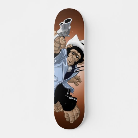 Skateboard Planche à roulettes de pousse de chimpanzé de (Devant)
