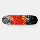 Skateboard Planche à roulettes de rose rouge (Horz)