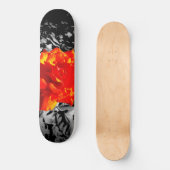 Skateboard Planche à roulettes de rose rouge (Recto)