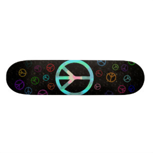 Skateboard Planche à roulettes de signe de paix