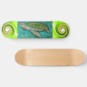 Skateboard Planche à roulettes de tortue de mer verte (Horz)