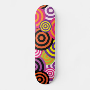 Skateboard planche à roulettes des cercles psychédéliques
