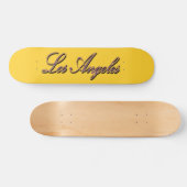 Skateboard Planche à roulettes d'étalon or de Los Angeles (Horz)