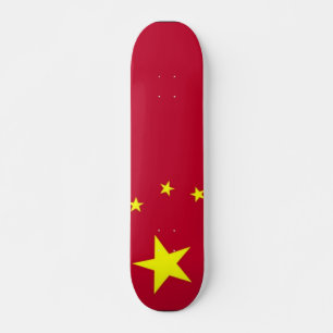 Skateboard Planche à roulettes Drapeau de la Chine