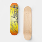 Skateboard Planche à roulettes du château médiéval (Recto)