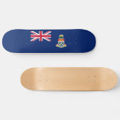 Skateboard Planche à roulettes du drapeau des îles Caïmans (Horz)