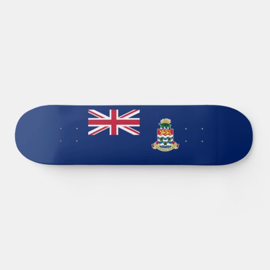 Skateboard Planche à roulettes du drapeau des îles Caïmans (Horz)
