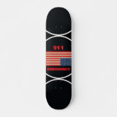 Skateboard Planche à roulettes d'urgence 911 (Devant)