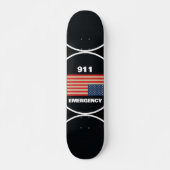Skateboard Planche à roulettes d'urgence 911 (Devant)