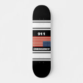 Skateboard Planche à roulettes d'urgence 911 (Devant)