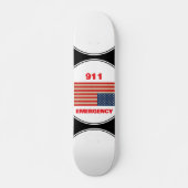 Skateboard Planche à roulettes d'urgence 911 (Devant)