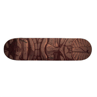 Skateboard Planche à roulettes en bois de statut de Tiki