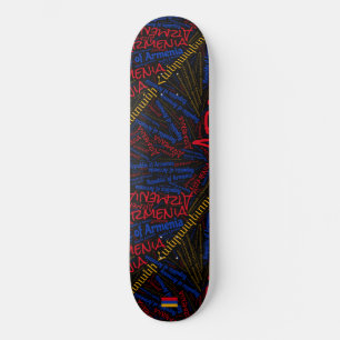 Skateboard Planche à roulettes en nuage de mots de la fierté