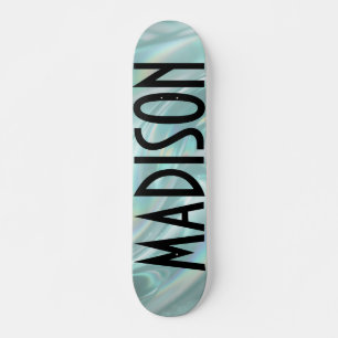 Skateboard Planche à roulettes en opale sarcelle nom personna