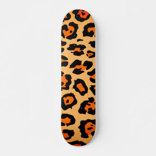 Skateboard Planche à roulettes en peau de guépard