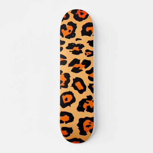 Skateboard Planche à roulettes en peau de guépard (Devant)