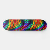Skateboard Planche à roulettes en soie d'arc-en-ciel de (Horz)
