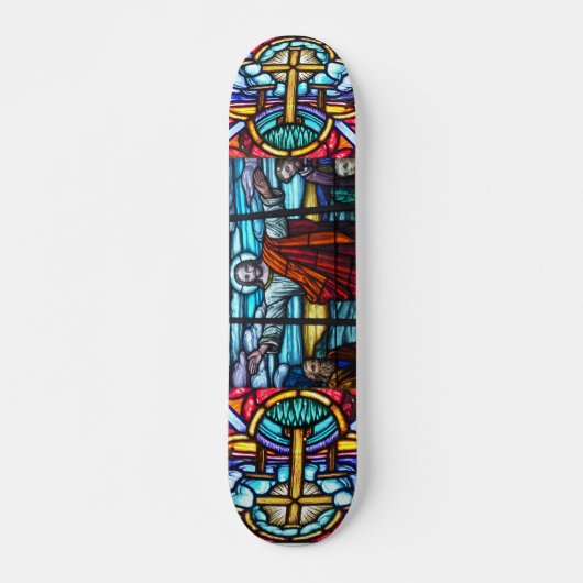 Skateboard Planche à roulettes en vitrail (Devant)
