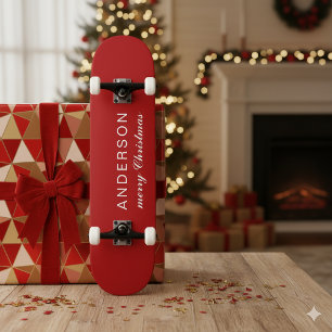 Skateboard Planche à roulettes festive de Noël pour s'amuser