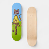Skateboard Planche à roulettes, Fille au chat (Recto)