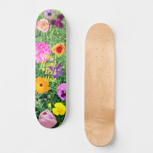 Skateboard Planche à roulettes Fleur Sauvage