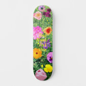 Skateboard Planche à roulettes Fleur Sauvage (Recto)