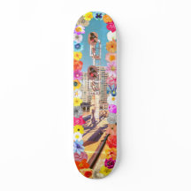 Planche à roulettes Fleurs Urbaines Rustiques