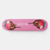 Skateboard planche à roulettes fraise en déshydratation Choco (Horz)
